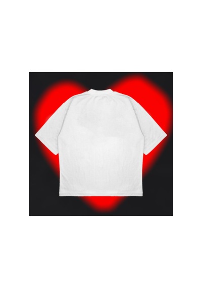 Tarzsokak Comme Des Garçons Oversize Unisex Pamuklu Nefes Alan Kalın Kumaşlı Beyaz