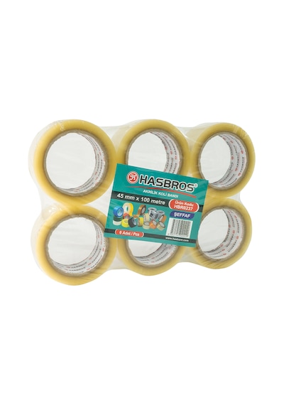 Hasbros 45mmx100m Koli Bandı - 6 Adet 6 Adet