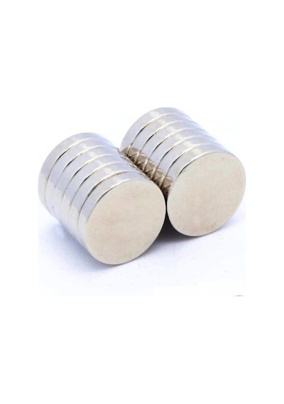 Dünya Magnet 20 Adet 15mm X 2mm Yuvarlak Güçlü Neodyum Mıknatıs