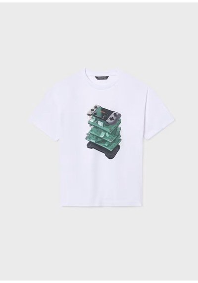 Mayoral Erkek Çocuk T-shirt 6033 Beyaz
