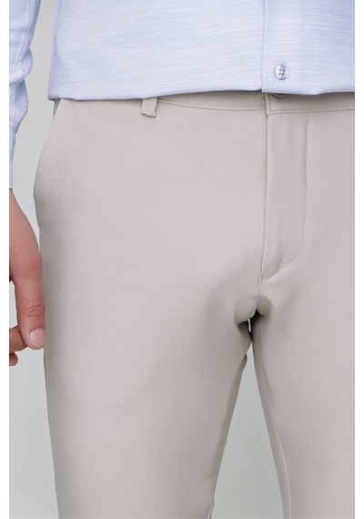Efor Slim Fit Yan Cep Esnek Pamuklu Casual Bej Pantolon P 1088 Bej