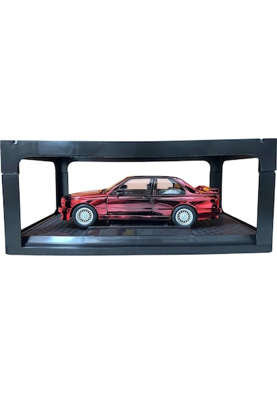 1:24 Metal Model Koleksiyon Araba Bmw M3 Karartılı Kırmızı 19 Cm Döner Ön Tekerler