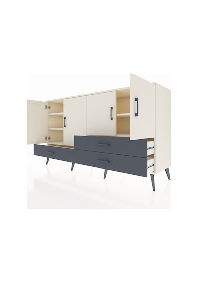 Hyperion Konsol 5 Raflı 3 Çekmeceli 4 Kapaklı 176x44x99 Aytaşı-ay Aytaşı-aytaşı/antrasit Hyperion Konsol 5 Raflı 3 Çekmeceli 4 Kapaklı 176x44x99 Aytaşı-ay Aytaşı-aytaşı/antrasit