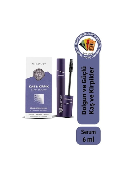 Ashley Joy Besleyici Ve Dökülme Karşıtı Kaş Kirpik Bakım Serumu 6 ML