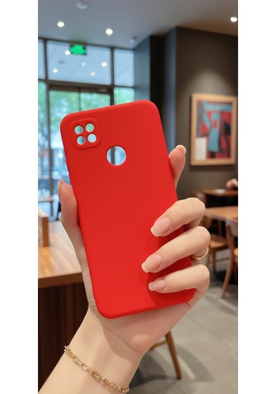Xiaomi Redmi 9c Uyumlu İçi Kadife Kamera Korumalı Renkli Silikon Kılıf