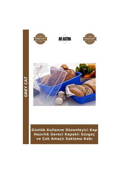 Günlük Kullanım Düzenleyici Kap Hazırlık Gereci Kapaklı Süzgeç Ve Çok Amaçlı Saklama Kabı Çok Renkli