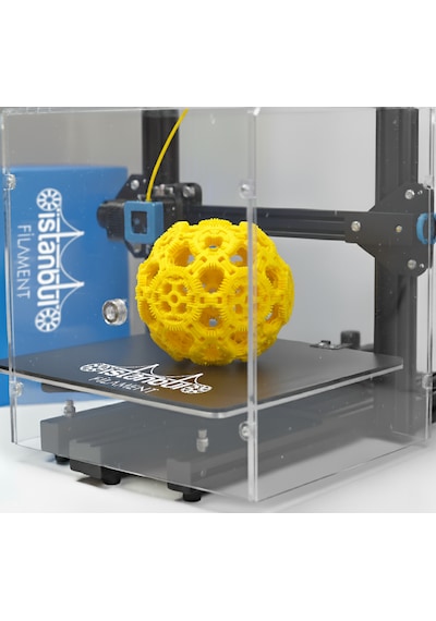 İstanbul Filament 3d Baskı Petg Filament Sarı Renk 1 Kg Ø 1,75mm 0,05 Mm Bambu Lab Uyumludur 1.75mm