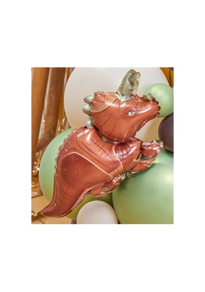 Dinozor Folyo Balon Triceratops Dinazor Balon Doğum Günü Balonu 110cm Çok Renkli