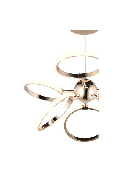 Ld 072 Model Gold 3 Renkli Salon Ve Oturma Odası İçin İdeal Alüminyum Avize, 65x70 Gold