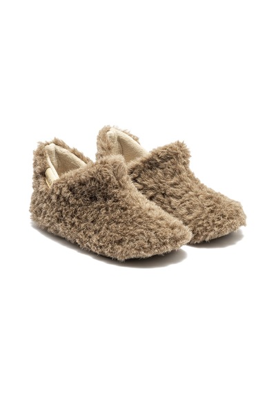 Twigy Freya Peluş Kadın Ev Botu Koyu Bej 37/41 Çok Renkli