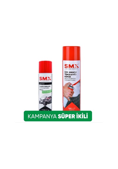 Çok Amaçlı Temizleyici Köpük 500 Ml Tampon Ve Plastik Yenileyici 300 Ml