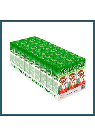 Bezos Tropix Meyve Suyu Vişne 200 Ml 27 Adet Ob