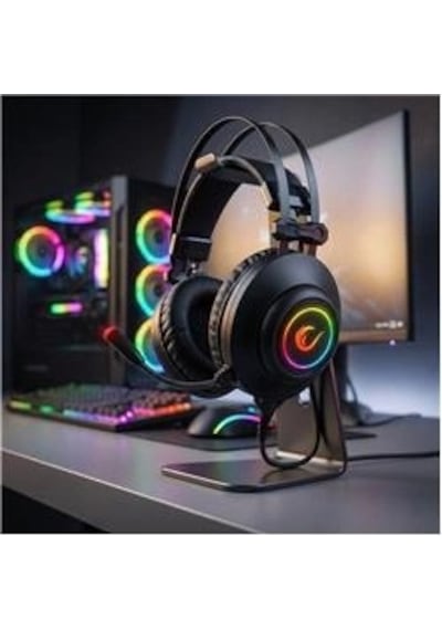 Rampage Rm-k1 Pulsar Siyah Usb 7.1 Surround+titreşim Rgb Gaming Oyuncu Mikrofonlu Kulaklık Kdo