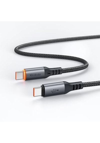 Ca-2040 Type-c Type-c 100w Pd Hızlı E-marker Çipli Örgü Poweroff Kablo 1.2m Siyah Diğer