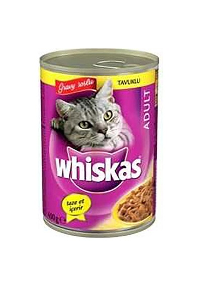 Whiskas Tavuklu Gravy Soslu Konserve Yetişkin Kedi Maması 12 x 400 G