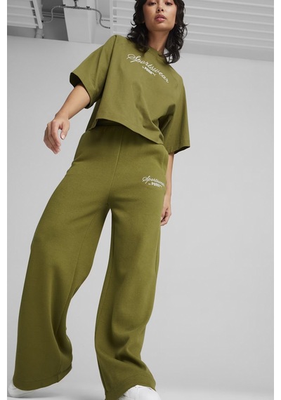 Puma Classıcs+ Kadın Relaxed Eşofman Altı 624274 33 Yeşil