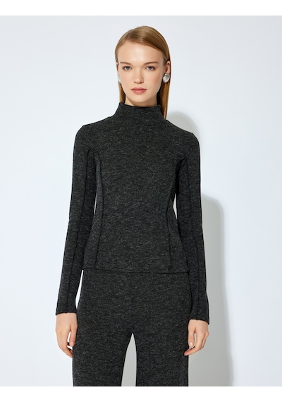 Koton Koton X Şahika Ercümen - Slim Fit Dikiş Detaylı Uzun Kollu Dik Yaka Bluz Antrasit 5wak80337ek Antrasit Koton Koton X Şahika Ercümen - Slim Fit Dikiş Detaylı Uzun Kollu Dik Yaka Bluz Antrasit 5wak80337ek Antrasit