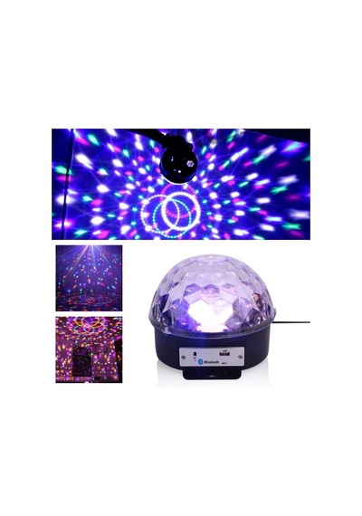 Küre Disko Topu Müzik Çalar Renkli Lazer Işıklı Bluetooth 5047