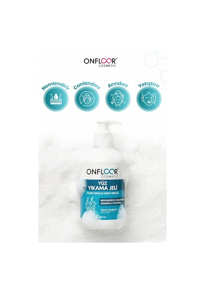 Onfloor Akneye Eğilimli Ciltler İçin Arındırıcı Yüz Temizleme Jeli 250 ML