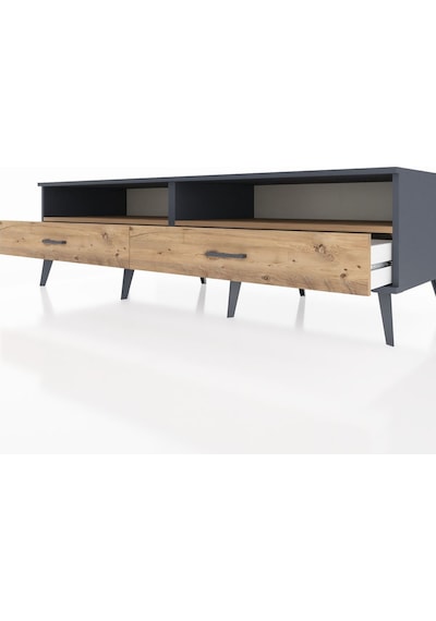 Kronos Tv Ünitesi 2 Raflı 2 Çekmeceli 176x59x51 Antrasit-çam/çam Atlas Çam/atlas Çam Kronos Tv Ünitesi 2 Raflı 2 Çekmeceli 176x59x51 Antrasit-çam/çam Atlas Çam/atlas Çam