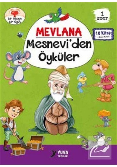 1.sınıf Mevlana Mesnevi'den Öyküler Seti - 10 Kitap Takım