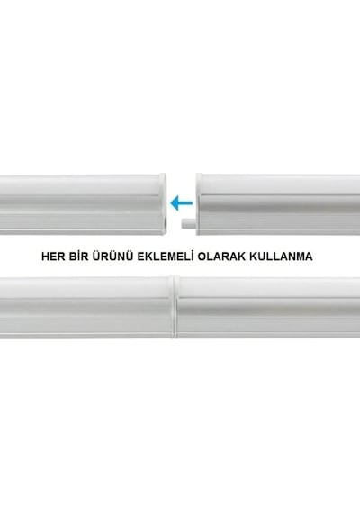 Cata Ct-2468 T5 Bant Armatürü Eklenebilir Anahtarlı10w Ledli Beyaz Kasa Günışığı 3200k 87cm Beyaz