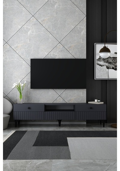 180dhdtsç7a İlay Lazer Desenli Tv Sehpası Antrasit