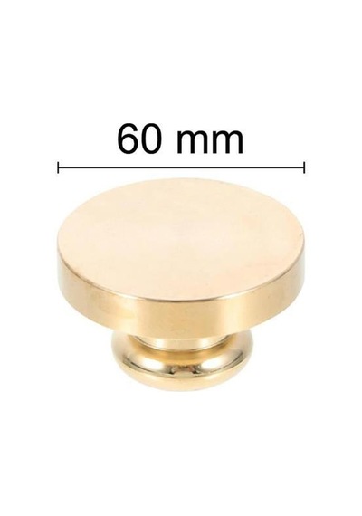 Mühürcüm Mühür Mumu 60 Mm Yuvarlak Boş Pirinç Kafa + Ahşap Sap R5799o60 Çok Renkli