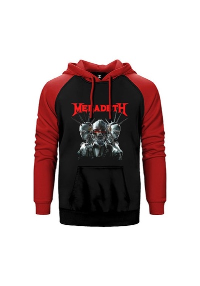 Megadeth Robot Sarı Renk Reglan Kol Sweatshirt / Hoodie