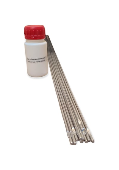 Alüminyum Kaynak Teli 2,4 Mm 10 Adet + Alüminyum Kaynak Dekapanı 50 Gr