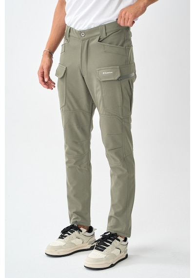 Dechers Soft Shell Rüzgar, Su & Soğuk Geçirmez İçi Polarlı Kışlık Taktik Pantolon E218-2 Bej