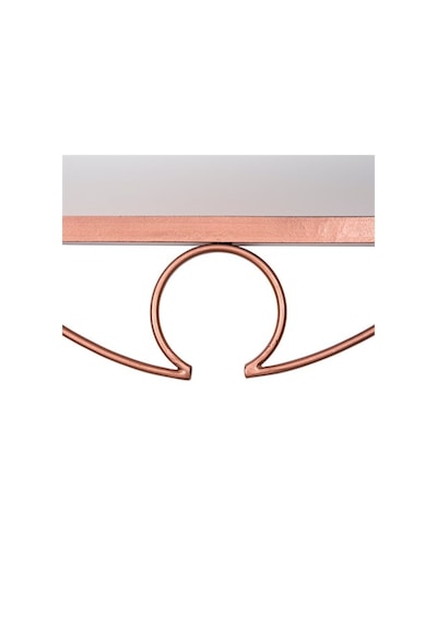 Vitale Ferforje Duvar Aynası Rose 60 Cm Ak.Fe0003 Pembe