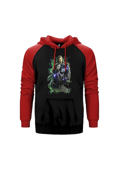 Thor Stained Banner Sarı Renk Reglan Kol Sweatshirt / Hoodie