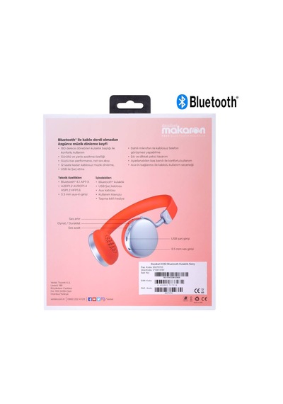 Vestel Desibel K550 Bluetooth 4.1 Kulak Üstü Kulaklık