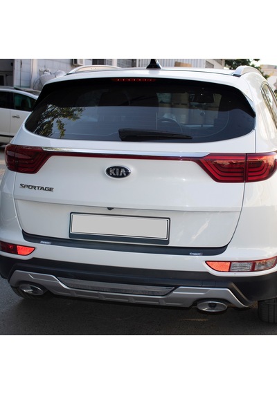 Kia Sportage Arka Tampon Eşiği Tampon Üstü Plastik Koruma Mat Siyah 2016 2018 Arası