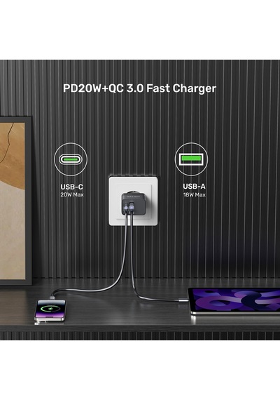 Unitek 20w Hızlı Şarj Adaptörü 1 Usb-c P1124abk-eu