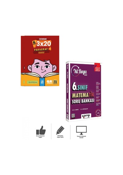 6.sınıf Matematik Soru Bankası +paragraf Deneme Bigelio+yargı