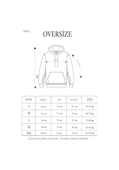 Primemagazam Kadın Kapüşonlu Kanguru Cepli 3 İplik Pamuklu Düz Hoodie Sweatshirt - Bej Çeşitli