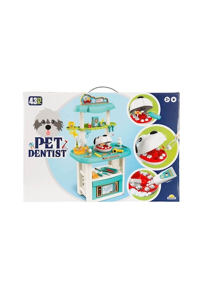 4902 Sun-rst-doktor Set Hayvan Dişçi Seti Ayaklı 43prç.byk.ışıklı - Zmff-899600 1 Adet