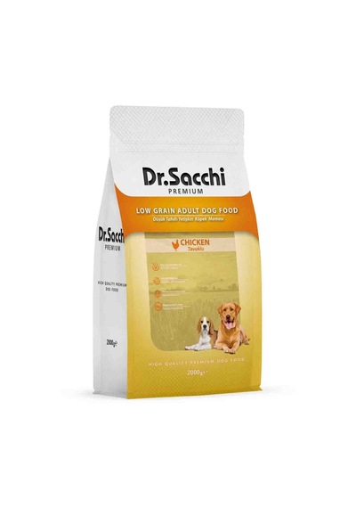 Dr. Sacchi Premium Düşük Tahıllı Tavuklu Yetişkin Köpek Maması 2 Kg
