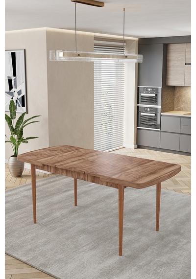 80x170cm Mutfak Masası Takımı 4 Kişilik Açılır Masa Sandalye Takımı -yemek Odası-mdf Ceviz - Krem 80x170cm Mutfak Masası Takımı 4 Kişilik Açılır Masa Sandalye Takımı -yemek Odası-mdf Ceviz - Krem
