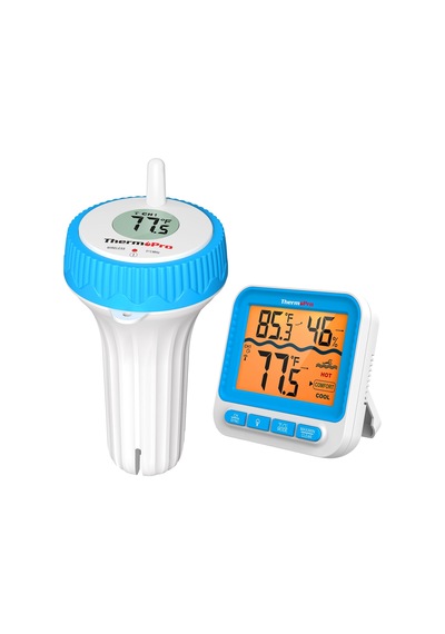 Thermopro Tp211b Yüzen Kablosuz Su Geçirmez Sensör+monitör Havuz Sıcaklık Termometresi