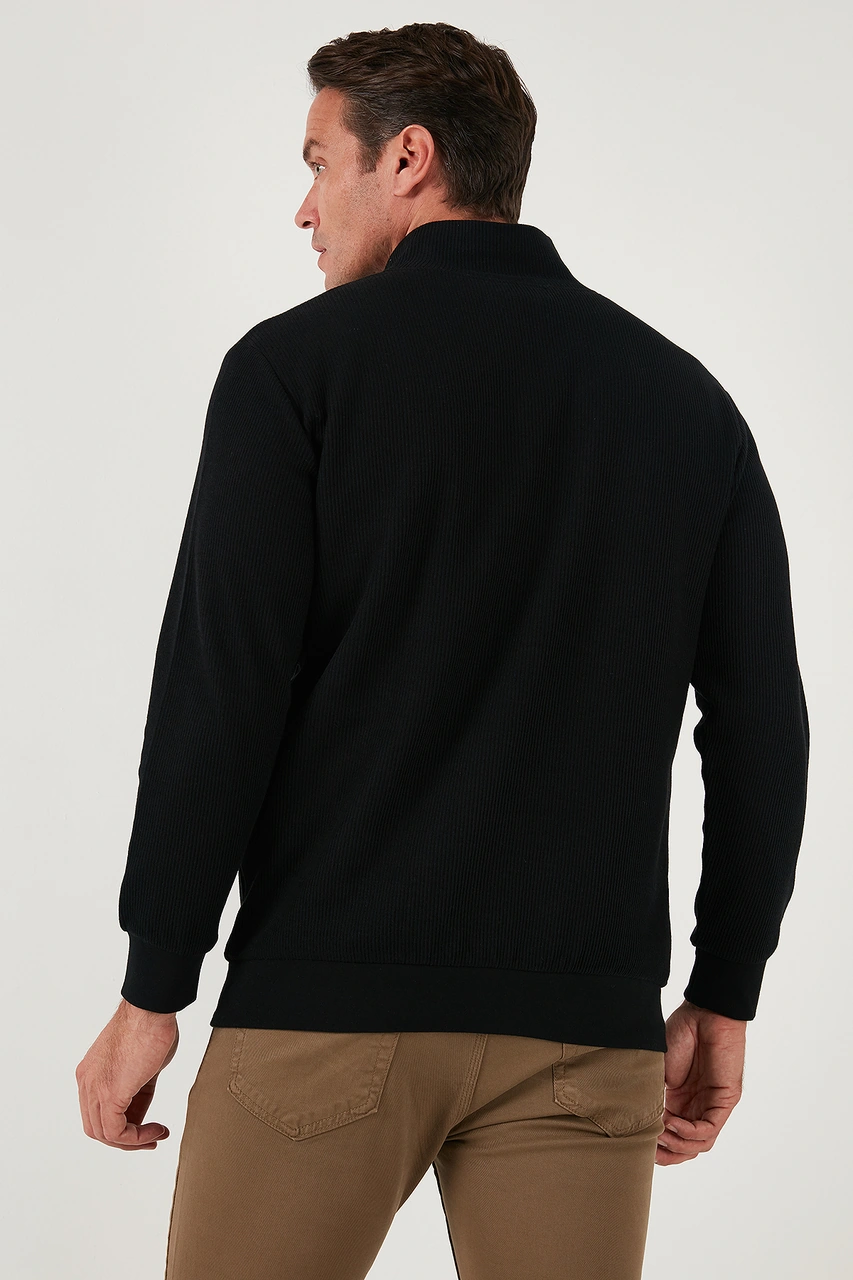Buratti Pamuklu Regular Fit Yarım Fermuarlı Dik Yaka 2'Li Paket Erkek Sweat 5905716S2 Siyah-Koyu Kahve Buratti Pamuklu Regular Fit Yarım Fermuarlı Dik Yaka 2'Li Paket Erkek Sweat 5905716S2 Siyah-Koyu Kahve