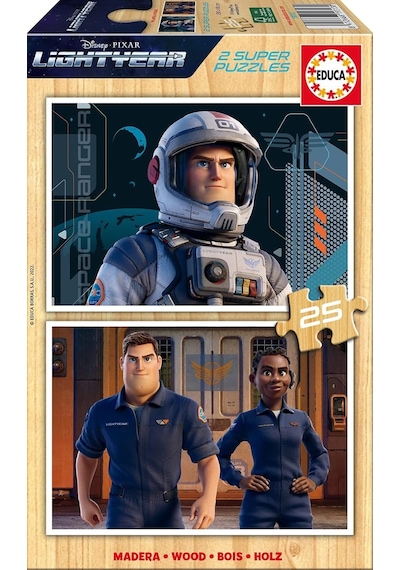 Educa 2x25 Parça Disney Lightyear Erkek Çocuk Puzzle - 3-5 Yaş 1 Adet