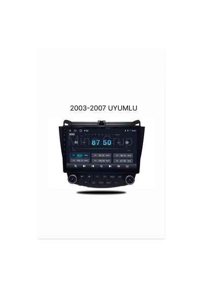 Snp Serisi Honda Accord 2003-2007 Uyumlu 10" Android Multimedya Sistemi 4-64 Gb Hafıza Carplay Android Auto Ve Geri Görüş Kamerası 10"