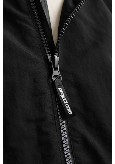 Jack & Jones Erkek Jcounıon Kapüşonlu Fermuarlı Ceket 12274049 Siyah Siyah