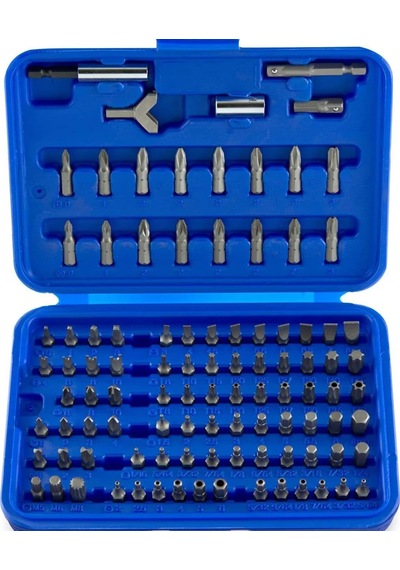 Güvenlik Bit-set Krom-vanadyum-çelik 100 Parça