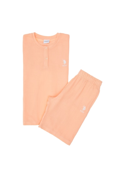 U.S. Polo Assn. U.s. Polo Assn. Kız Çocuk Somon Pijama Takım 50312537-vr047