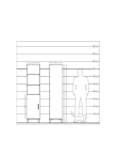 Hyperion Dolap 4 Raflı Tek Kapaklı 44x44x195 Çam-aytaşı Çam Hyperion Dolap 4 Raflı Tek Kapaklı 44x44x195 Çam-aytaşı Çam