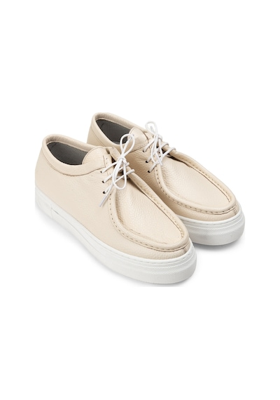 Deery Hakiki Deri Bej Sneaker Kadın Ayakkabı - Z1682zbejc01 Bej